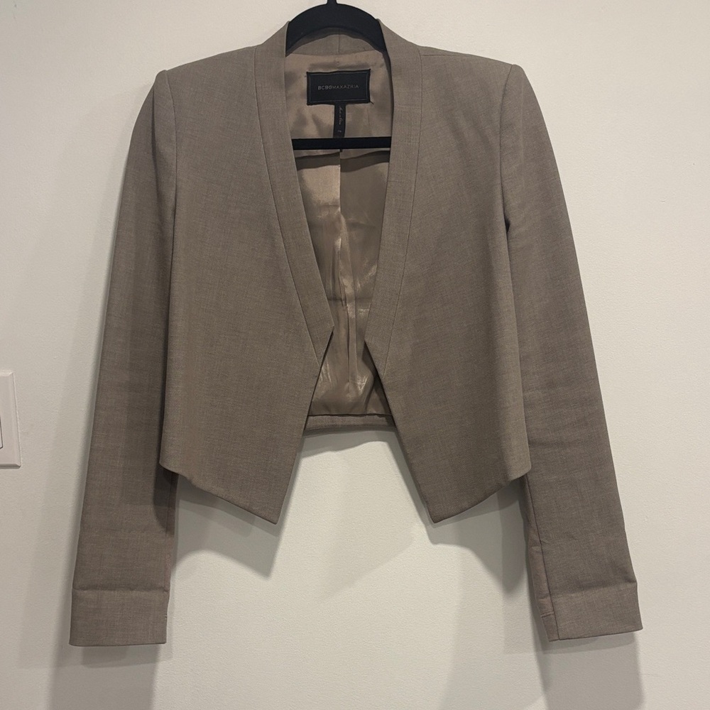 BCBGMaxAzria Taupe Women's Blazer